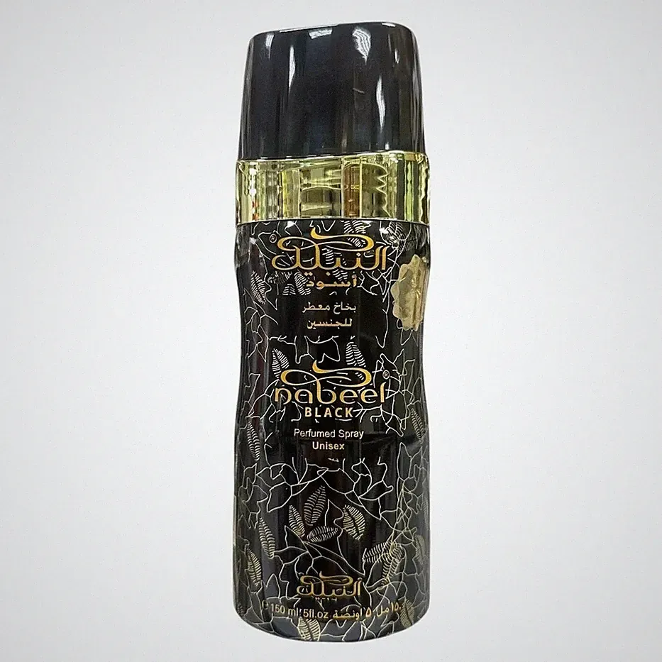 Nabeel Perfumes Body Spray Original Deodorant Long Lasting 150ml - Nabeel Black